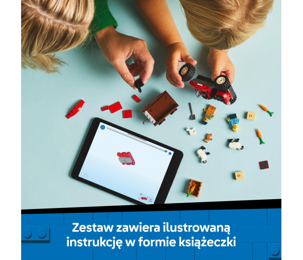 LEGO City 60461 Czerwony traktor z przyczepą i owocami - 1284267 - zdjęcie 6
